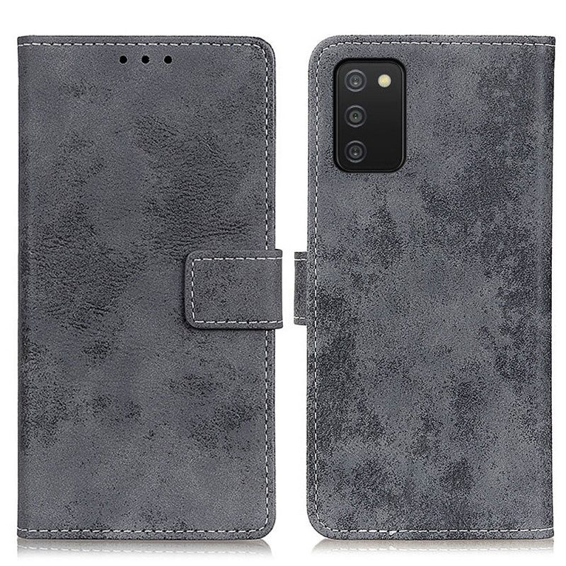 Custodia in pelle Samsung Galaxy A03s Ecopelle Vintage