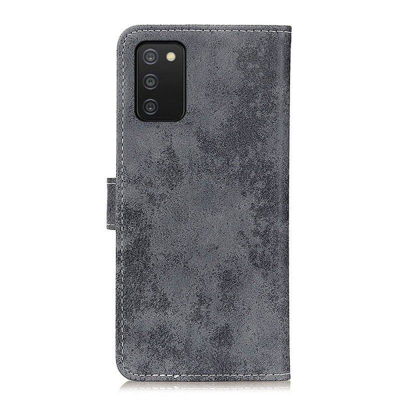 Custodia in pelle Samsung Galaxy A03s Ecopelle Vintage