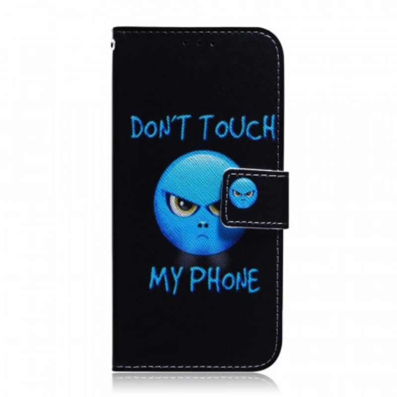 Custodia in pelle Samsung Galaxy A03s Telefono Emoji