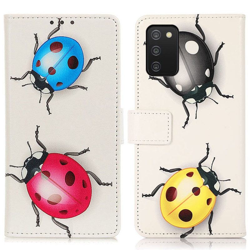 Folio Cover Samsung Galaxy A03s Coccinella