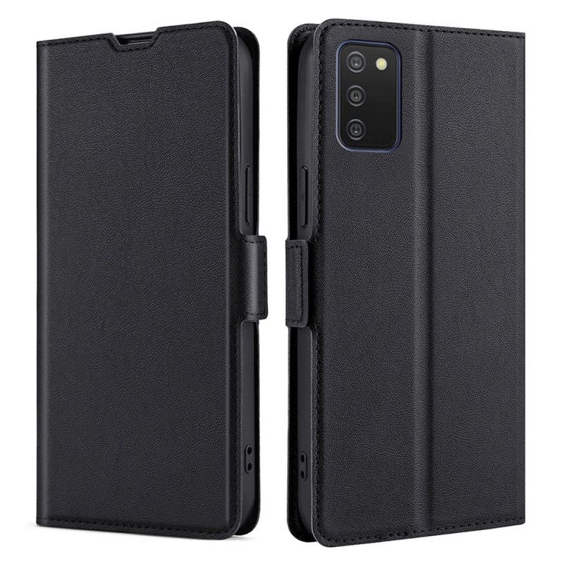 Folio Cover Samsung Galaxy A03s Custodia in pelle Stile Vintage In Pelle