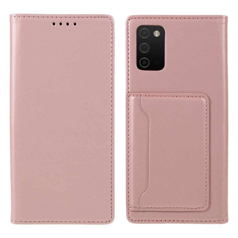 Folio Cover Samsung Galaxy A03s Custodia in pelle Supporto Per Portacarte