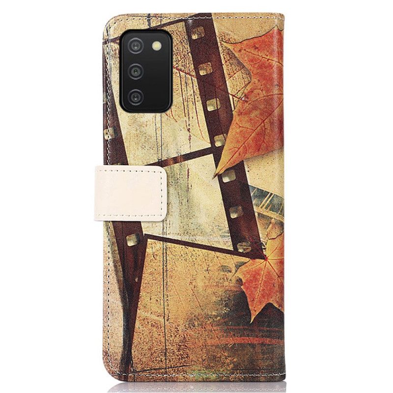 Folio Cover Samsung Galaxy A03s Torre Eiffel In Autunno