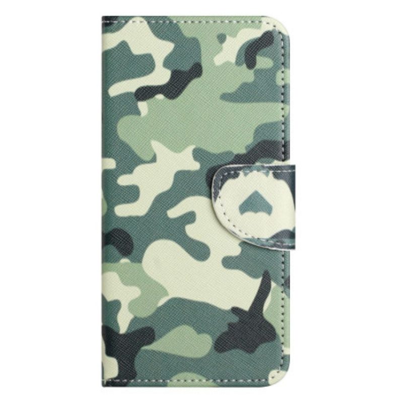 Custodia in pelle OnePlus 10T 5G Camuffamento Militare