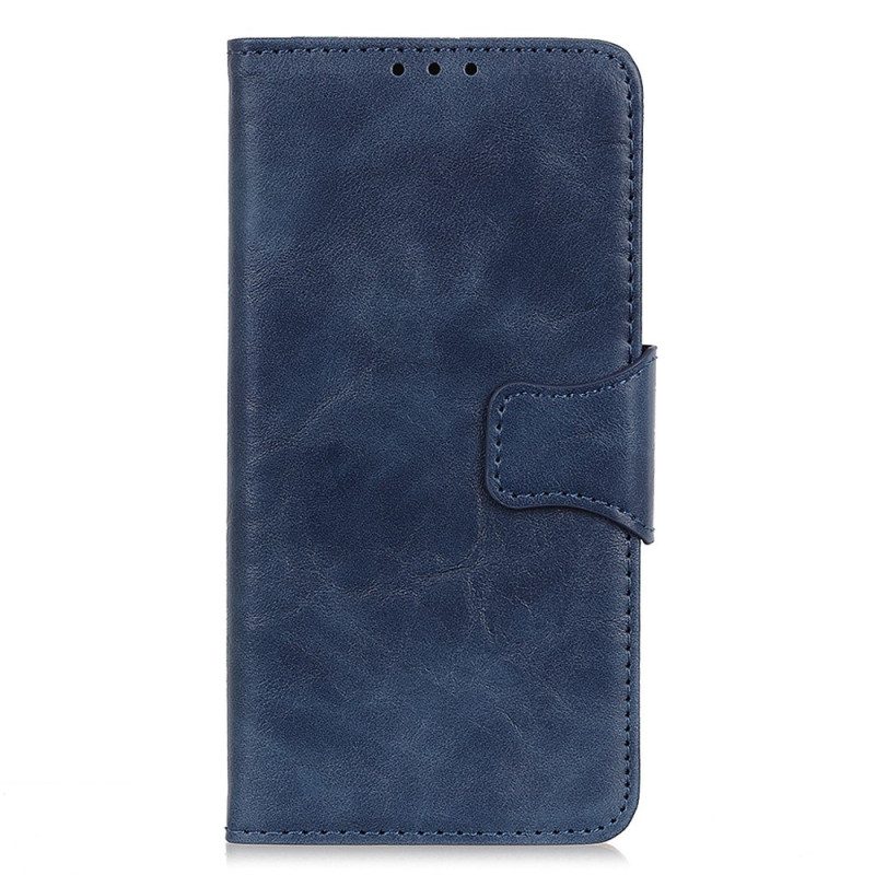 Custodia in pelle OnePlus 10T 5G Chiusura Reversibile In Pelle Crosta