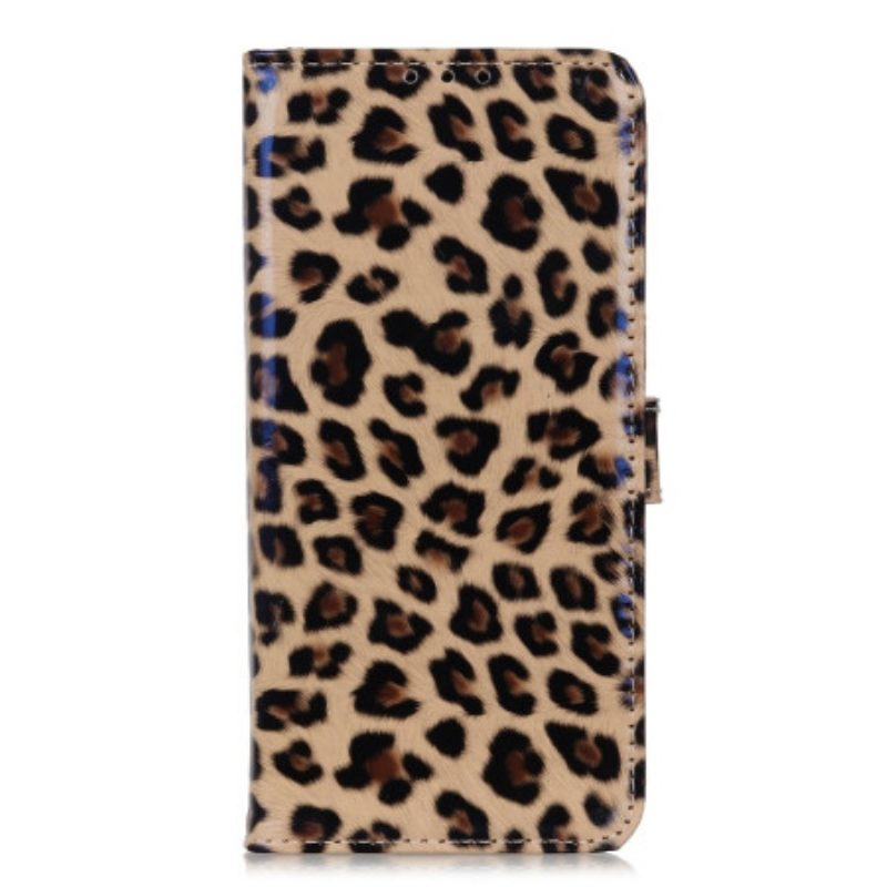 Custodia in pelle OnePlus 10T 5G Effetto Pelle Di Leopardo