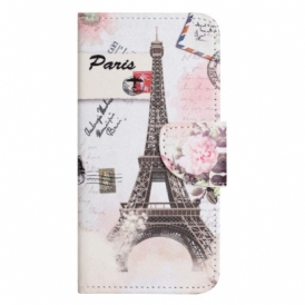 Folio Cover OnePlus 10T 5G Torre Eiffel D'epoca