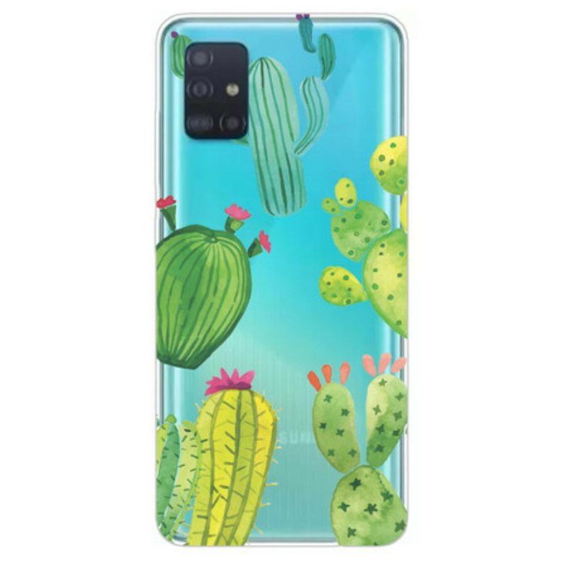 Cover Samsung Galaxy A31 Cactus Dell'acquerello