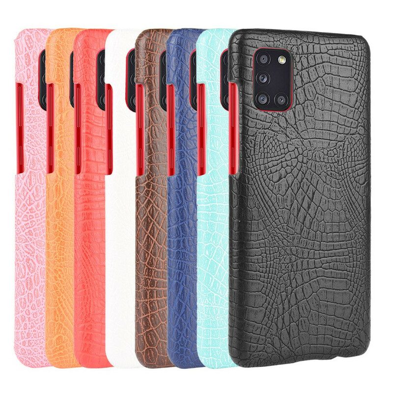 Cover Samsung Galaxy A31 Effetto Pelle Di Coccodrillo