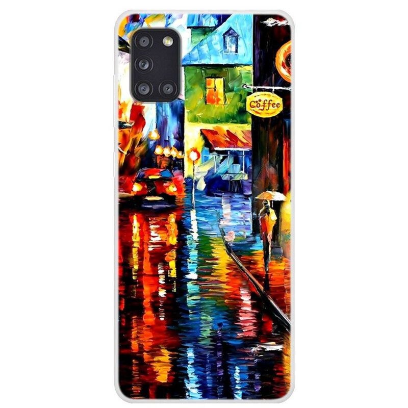 Cover Samsung Galaxy A31 Pittura Del Caffè