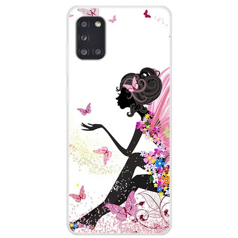 Cover Samsung Galaxy A31 Signora Farfalla