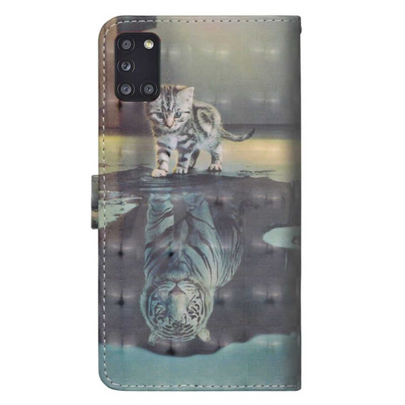 Custodia in pelle Samsung Galaxy A31 Ernesto La Tigre