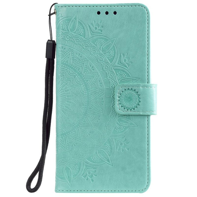 Custodia in pelle Samsung Galaxy A31 Mandala Del Sole