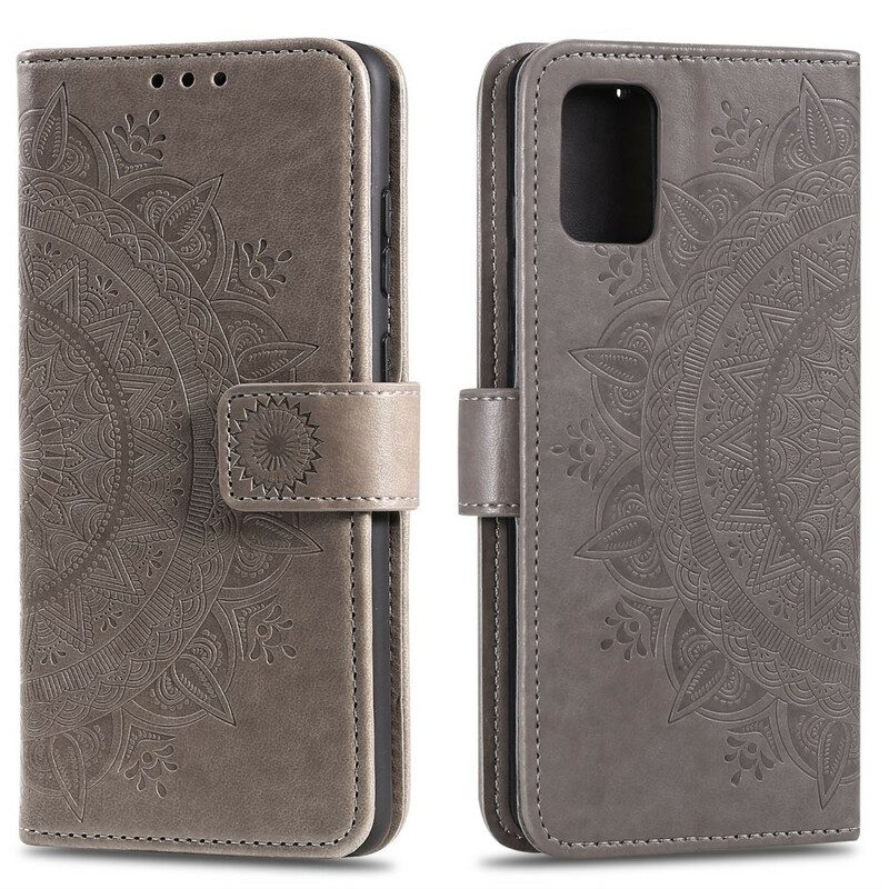 Custodia in pelle Samsung Galaxy A31 Mandala Del Sole