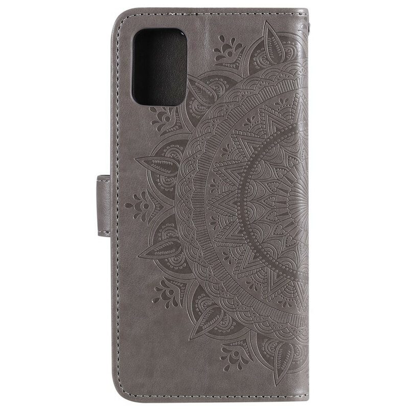 Custodia in pelle Samsung Galaxy A31 Mandala Del Sole