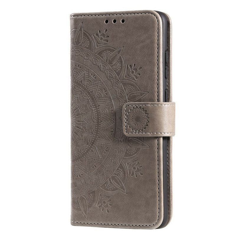 Custodia in pelle Samsung Galaxy A31 Mandala Del Sole