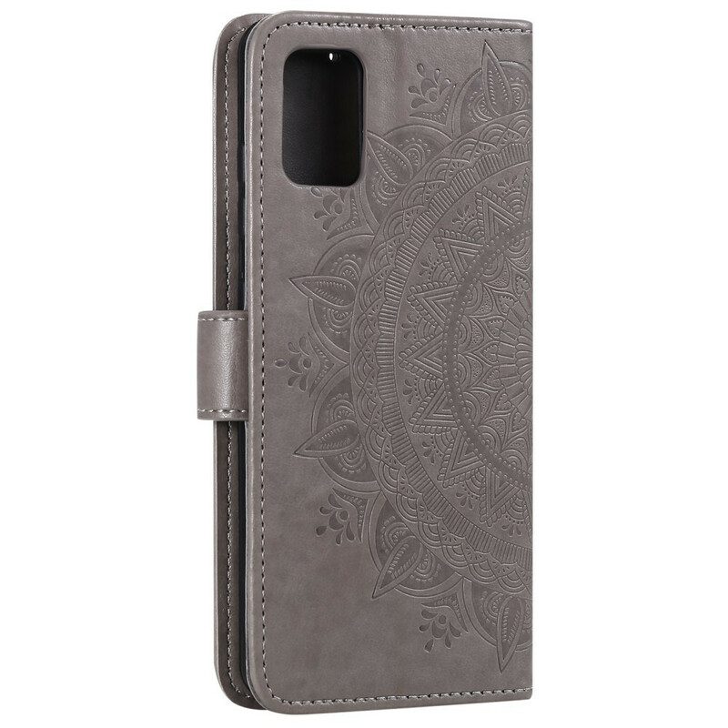 Custodia in pelle Samsung Galaxy A31 Mandala Del Sole