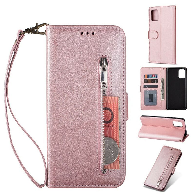 Folio Cover Samsung Galaxy A31 Borsa Con Cordino