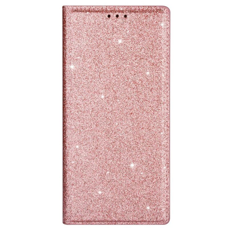 Folio Cover Samsung Galaxy A31 Custodia in pelle Stile Paillettes