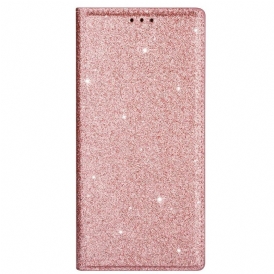 Folio Cover Samsung Galaxy A31 Custodia in pelle Stile Paillettes