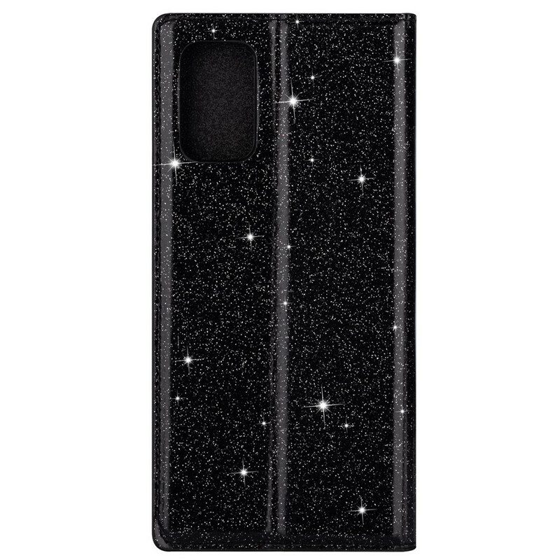 Folio Cover Samsung Galaxy A31 Custodia in pelle Stile Paillettes