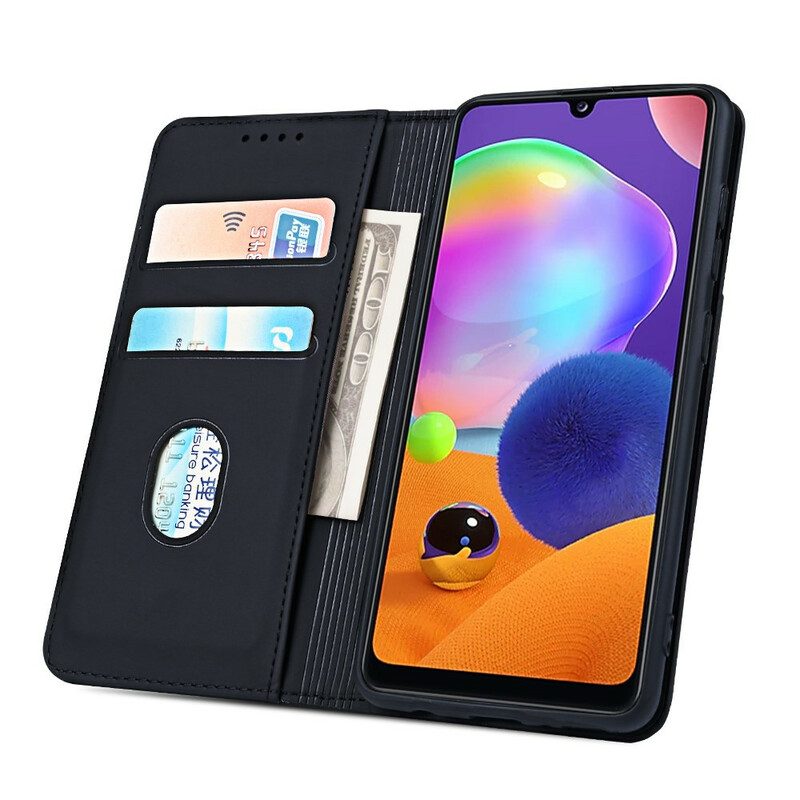 Folio Cover Samsung Galaxy A31 Custodia in pelle Supporto Per Portacarte