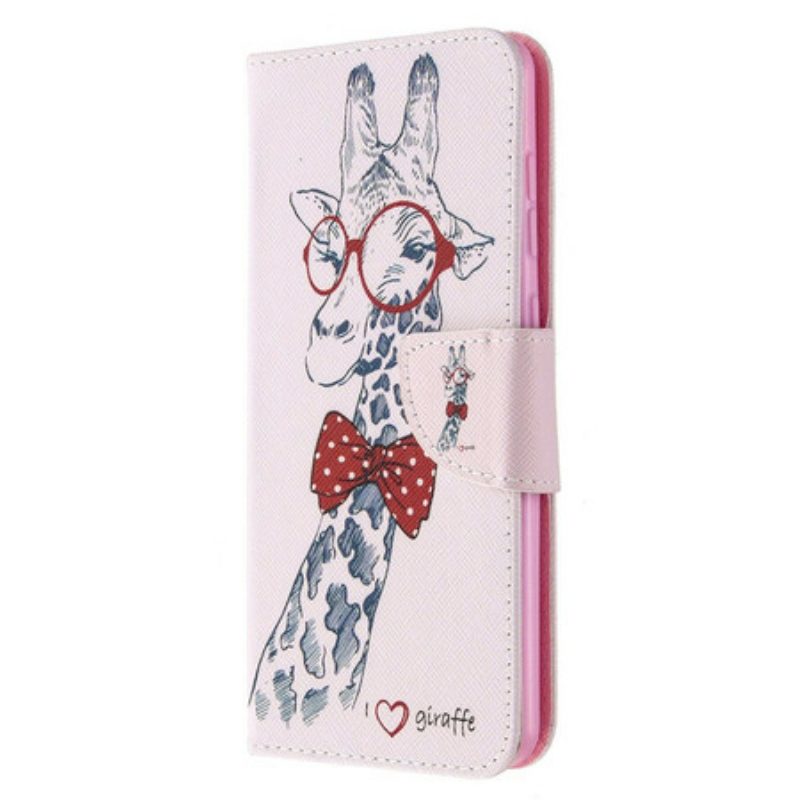 Folio Cover Samsung Galaxy A31 Giraffa Intelligente