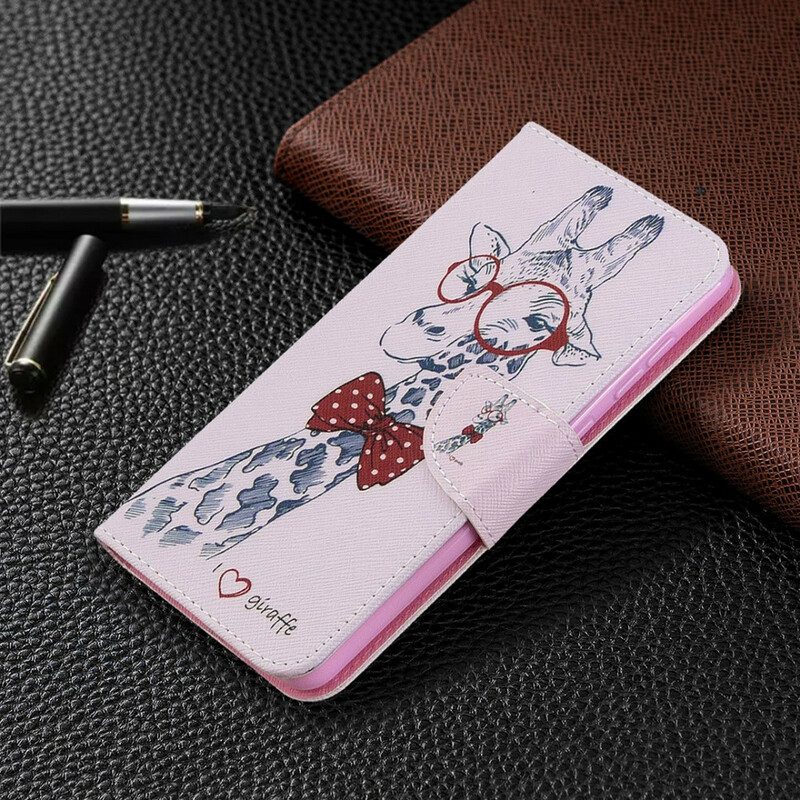 Folio Cover Samsung Galaxy A31 Giraffa Intelligente