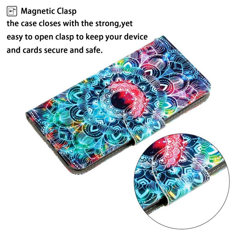 Folio Cover Samsung Galaxy A31 Mandala Con Spalline Vistose