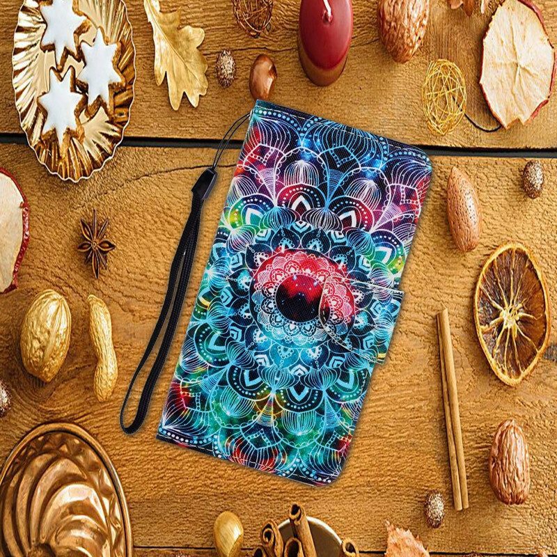 Folio Cover Samsung Galaxy A31 Mandala Con Spalline Vistose