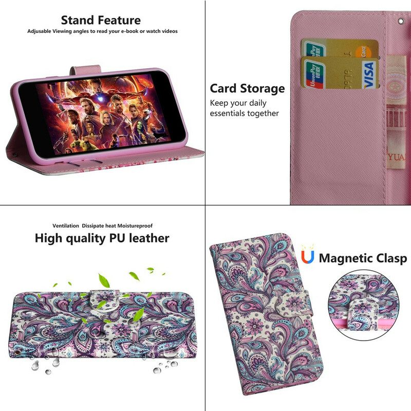 Folio Cover Samsung Galaxy A31 Modelli Di Fiori