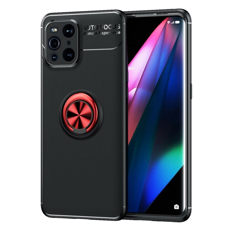 Cover Oppo Find X3 Pro Anello Rotante