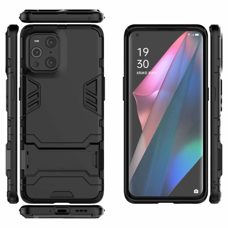 Cover Oppo Find X3 Pro Lingua Resistente