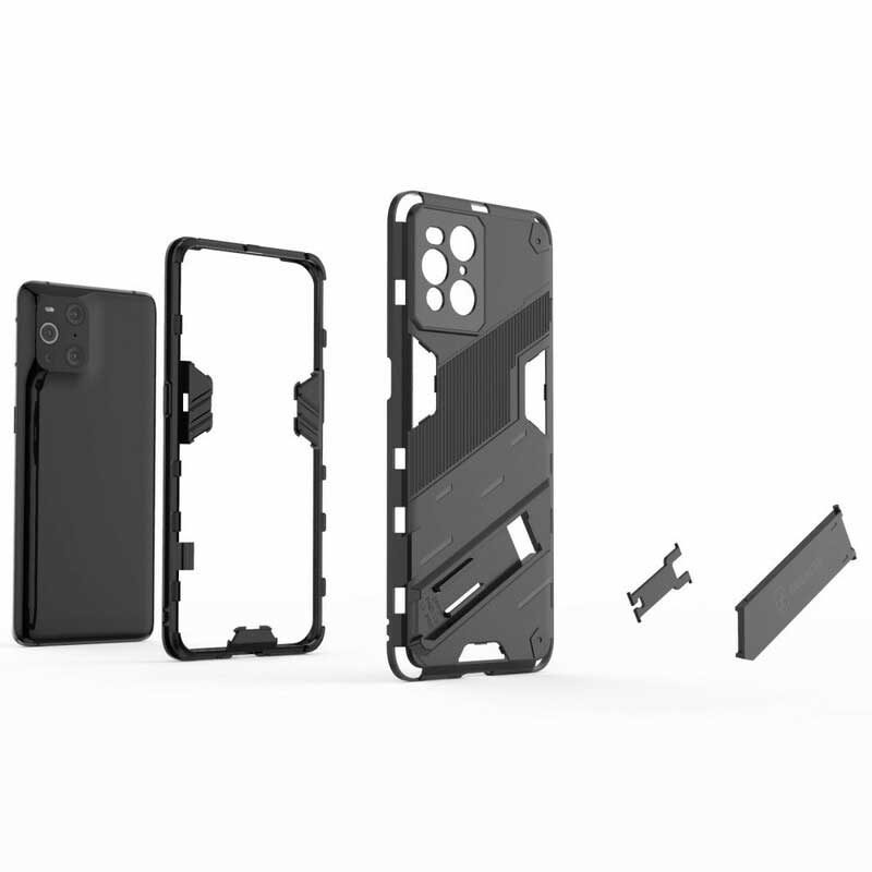 Cover Oppo Find X3 Pro Supporto Staccabile A Due Posizioni A Mani Libere