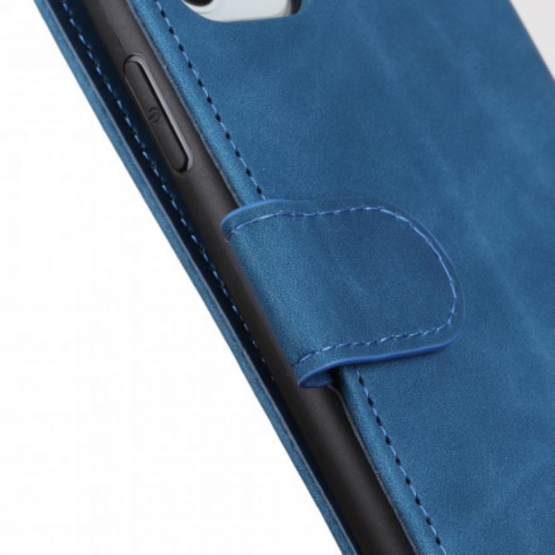 Custodia in pelle Oppo Find X3 Pro Effetto Pelle Vintage Opaca Khazneh