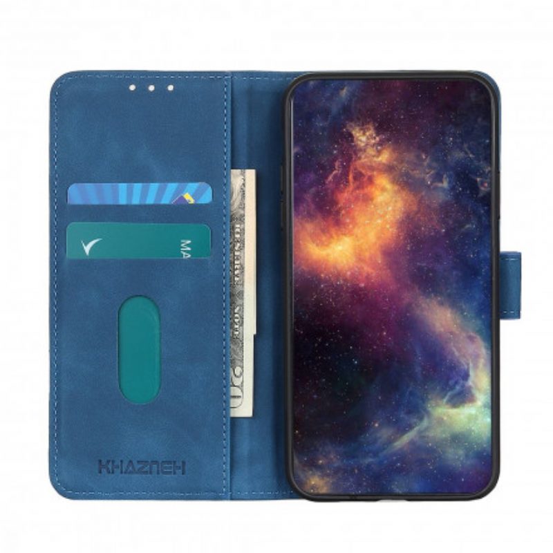 Custodia in pelle Oppo Find X3 Pro Effetto Pelle Vintage Opaca Khazneh