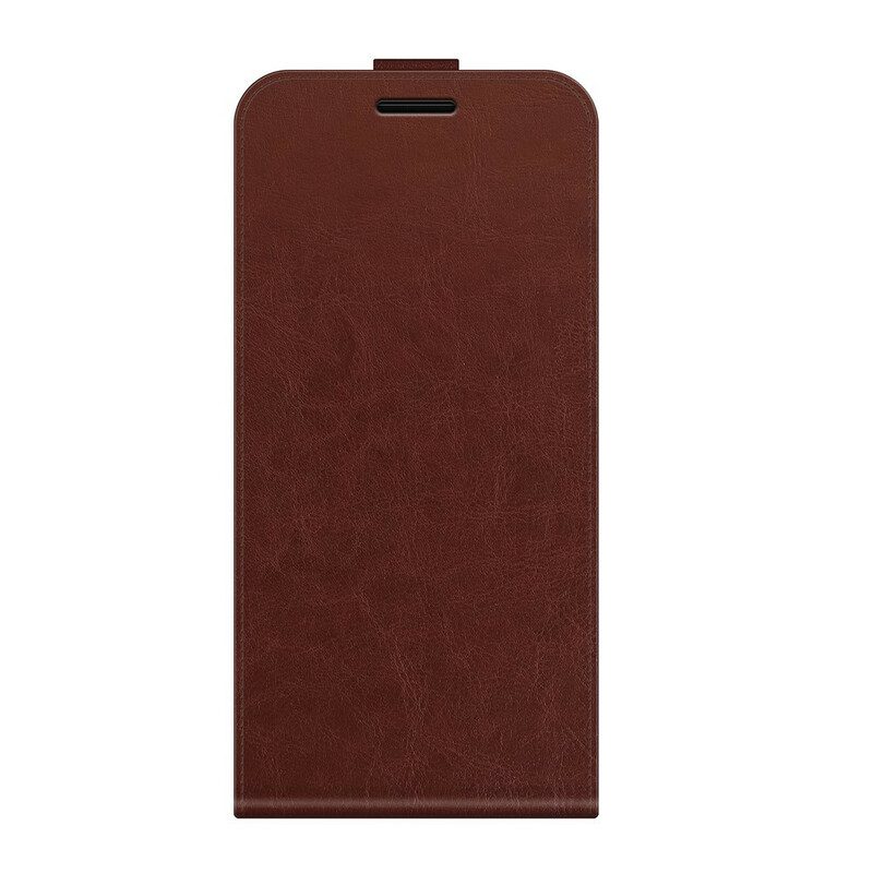 Custodia in pelle Oppo Find X3 Pro Folio Cover Patta Verticale Effetto Pelle