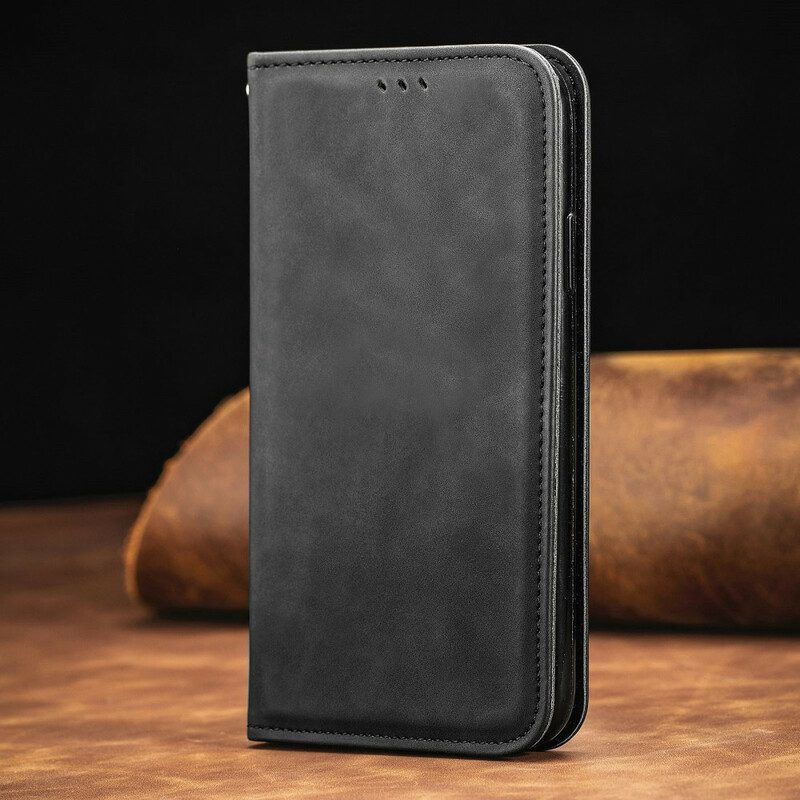 Folio Cover Oppo Find X3 Pro Custodia in pelle Ecopelle Vintage