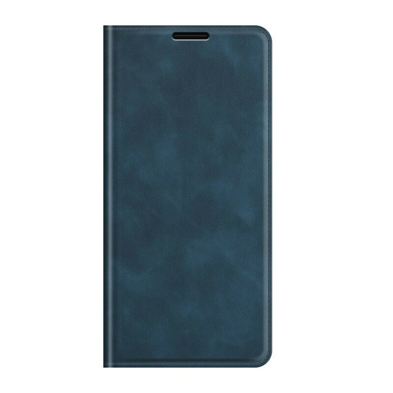 Folio Cover Oppo Find X3 Pro Custodia in pelle Effetto Pelle Morbida