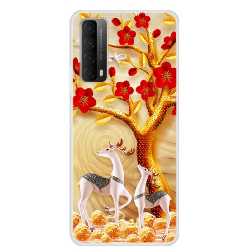 Cover Huawei P Smart 2021 Albero D'oro