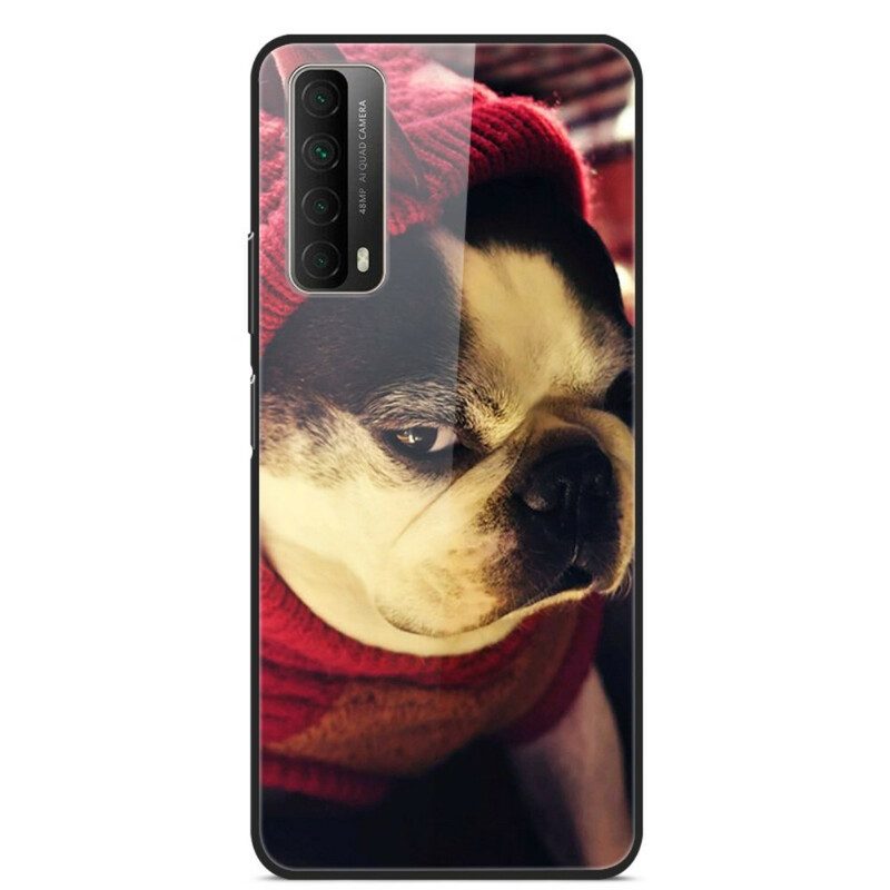 Cover Huawei P Smart 2021 Divertente Cane In Vetro Temperato