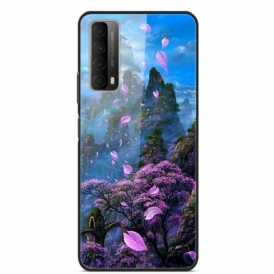 Cover Huawei P Smart 2021 Fantasia Paesaggio In Vetro Temperato