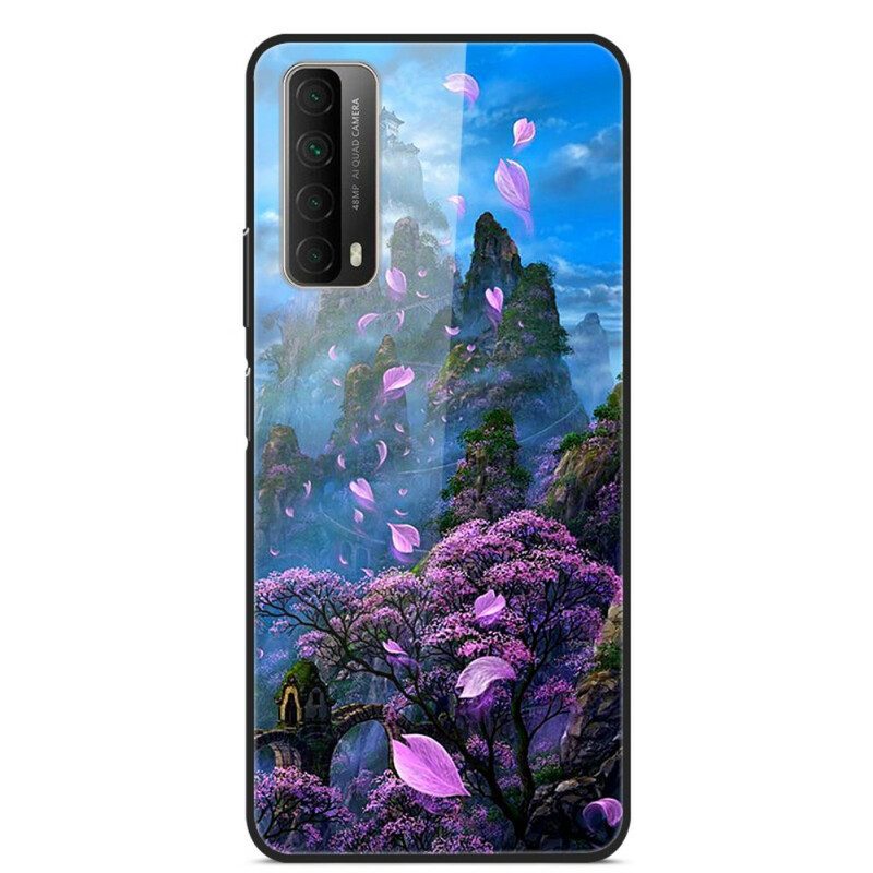 Cover Huawei P Smart 2021 Fantasia Paesaggio In Vetro Temperato