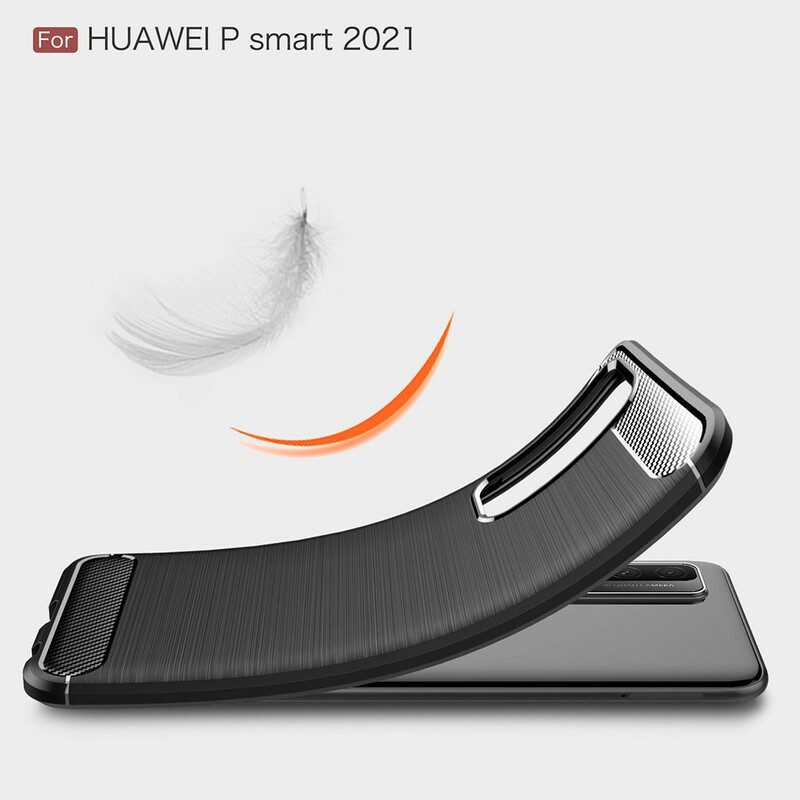 Cover Huawei P Smart 2021 Fibra Di Carbonio Spazzolata