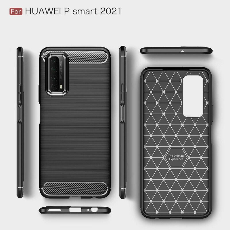 Cover Huawei P Smart 2021 Fibra Di Carbonio Spazzolata