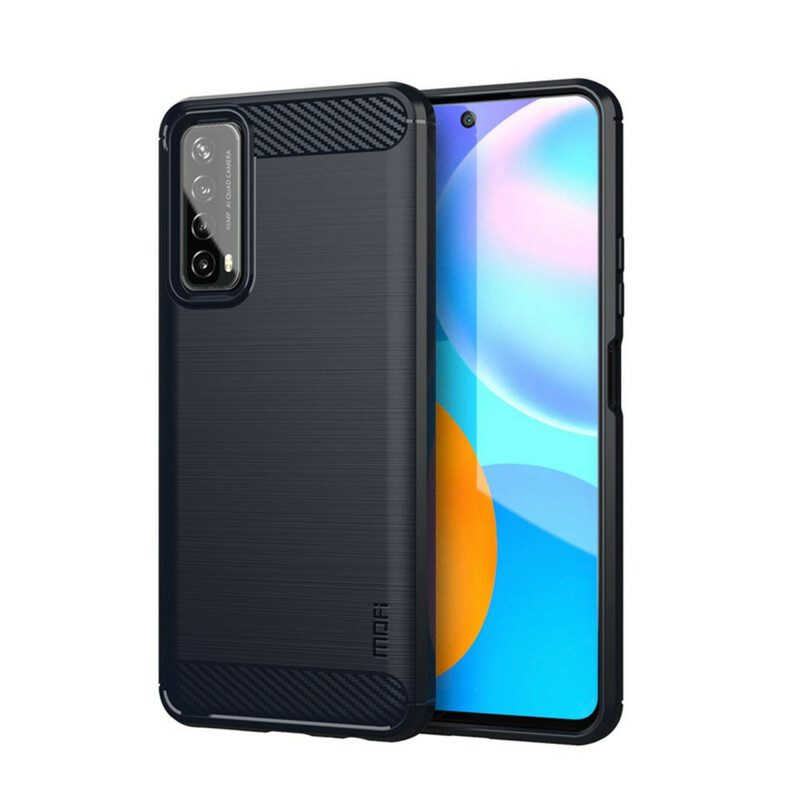 Cover Huawei P Smart 2021 Fibra Di Carbonio Spazzolata Mofi