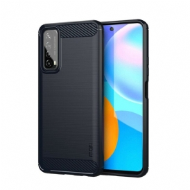 Cover Huawei P Smart 2021 Fibra Di Carbonio Spazzolata Mofi