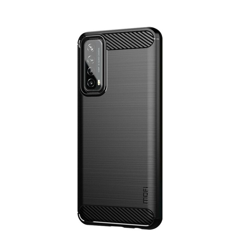 Cover Huawei P Smart 2021 Fibra Di Carbonio Spazzolata Mofi