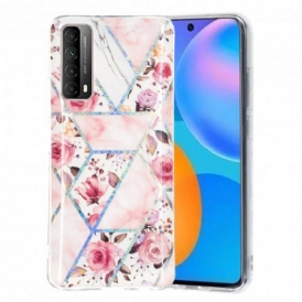 Cover Huawei P Smart 2021 Fiori Marmorizzati