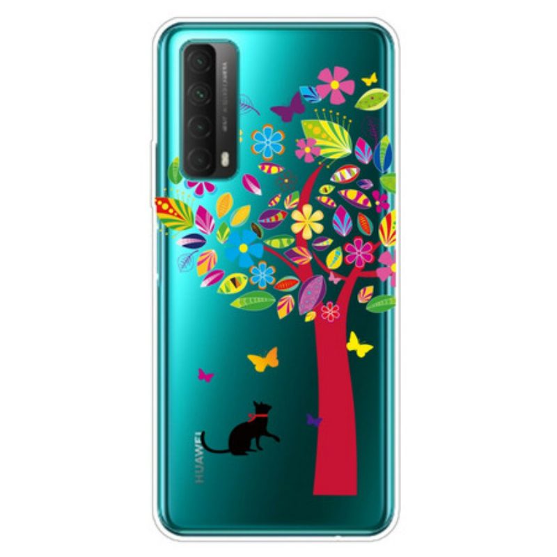 Cover Huawei P Smart 2021 Gatto Sotto L'albero